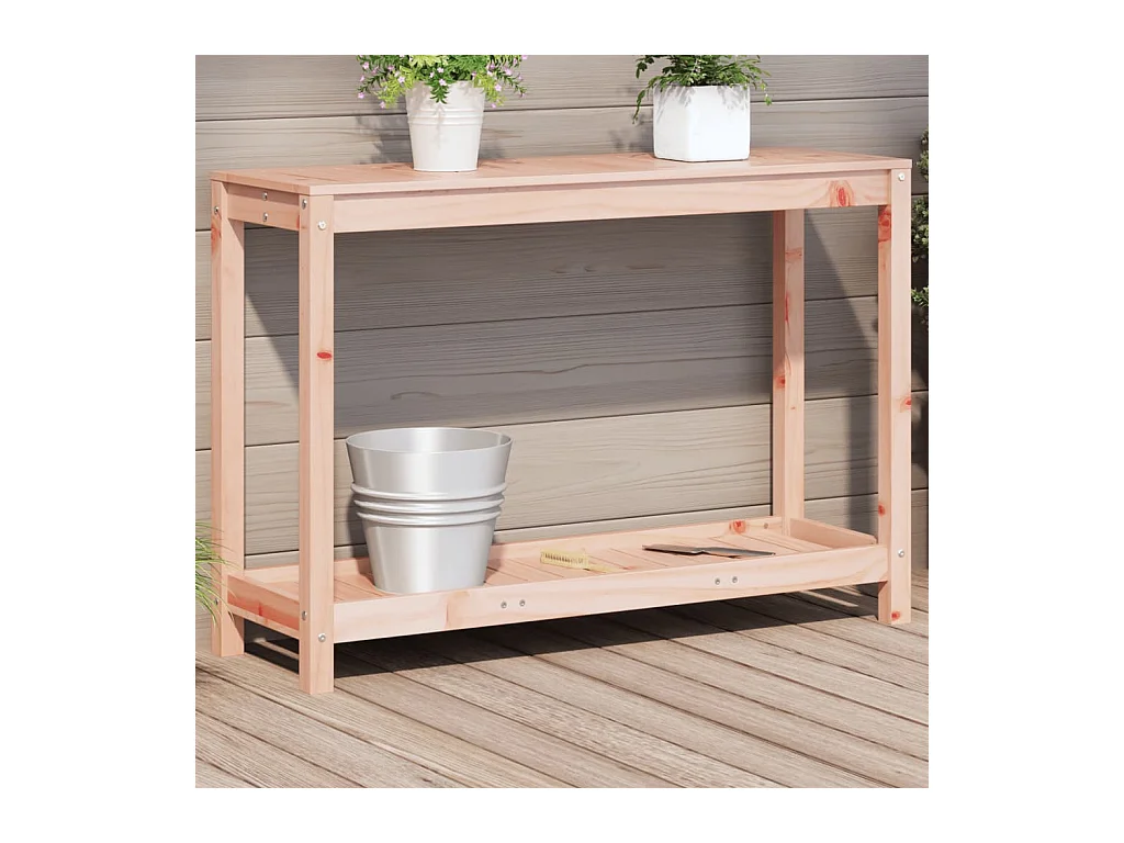 Table de rempotage et étagère 108x35x75 cm bois massif douglas