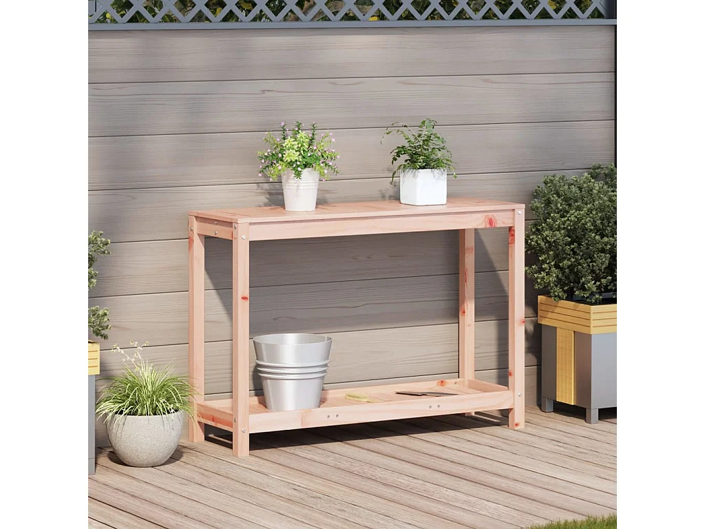 Table de rempotage et étagère 108x35x75 cm bois massif douglas