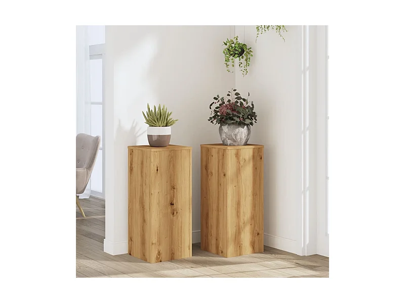 La pianta supporta 2 pezzi in legno ingegnerizzato di rovere artigianale