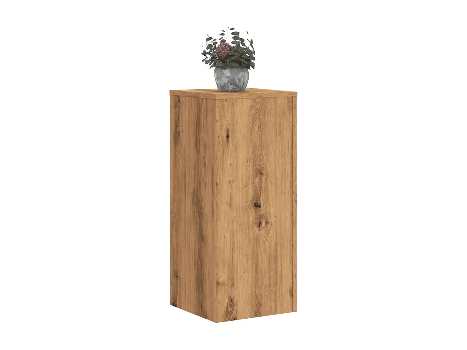 Soportes para plantas 2 piezas de madera de roble artesanal