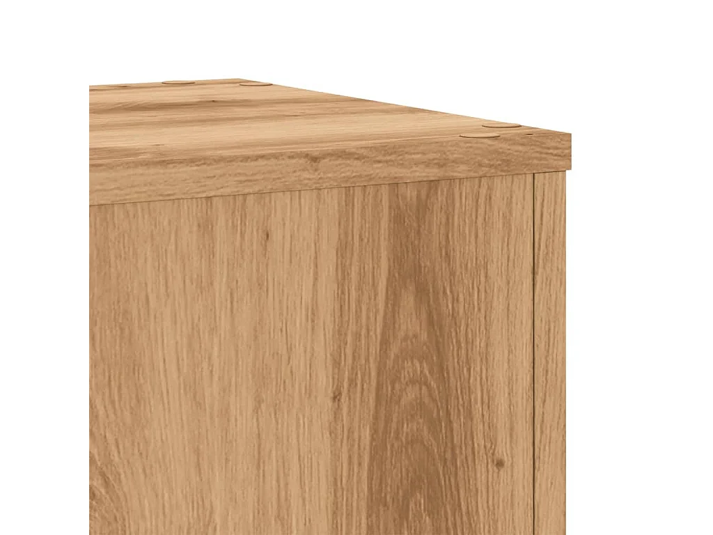 Supports pour plantes 2 pcs chêne artisanal bois d'ingénierie