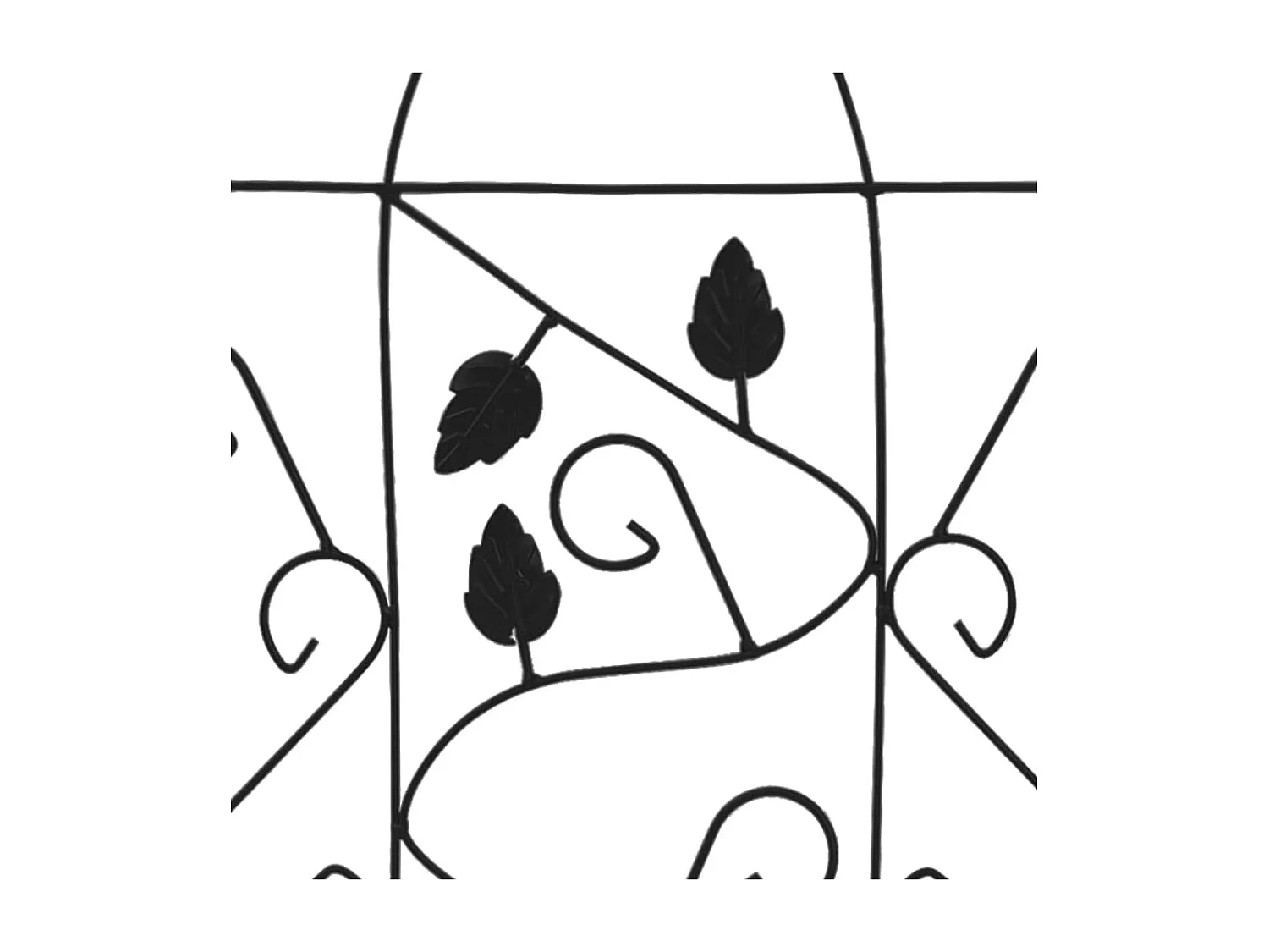 Supports pour plantes grimpantes 3 pcs Noir 40x100 cm Fer