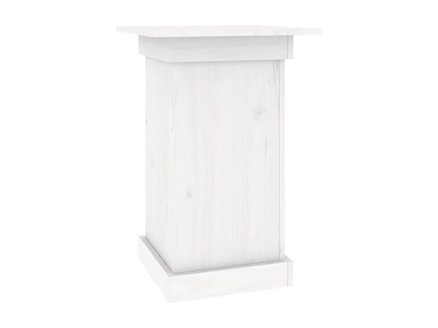 Puesto de flores Blanco 40x40x60 cm Madera maciza de pino