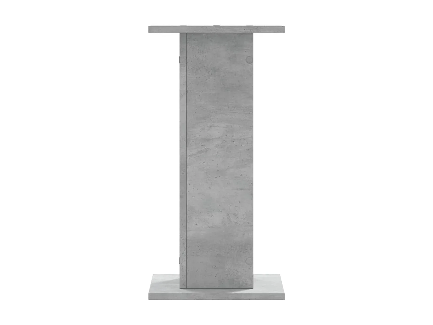 Soportes para plantas 2 piezas de madera contrachapada de hormigón gris