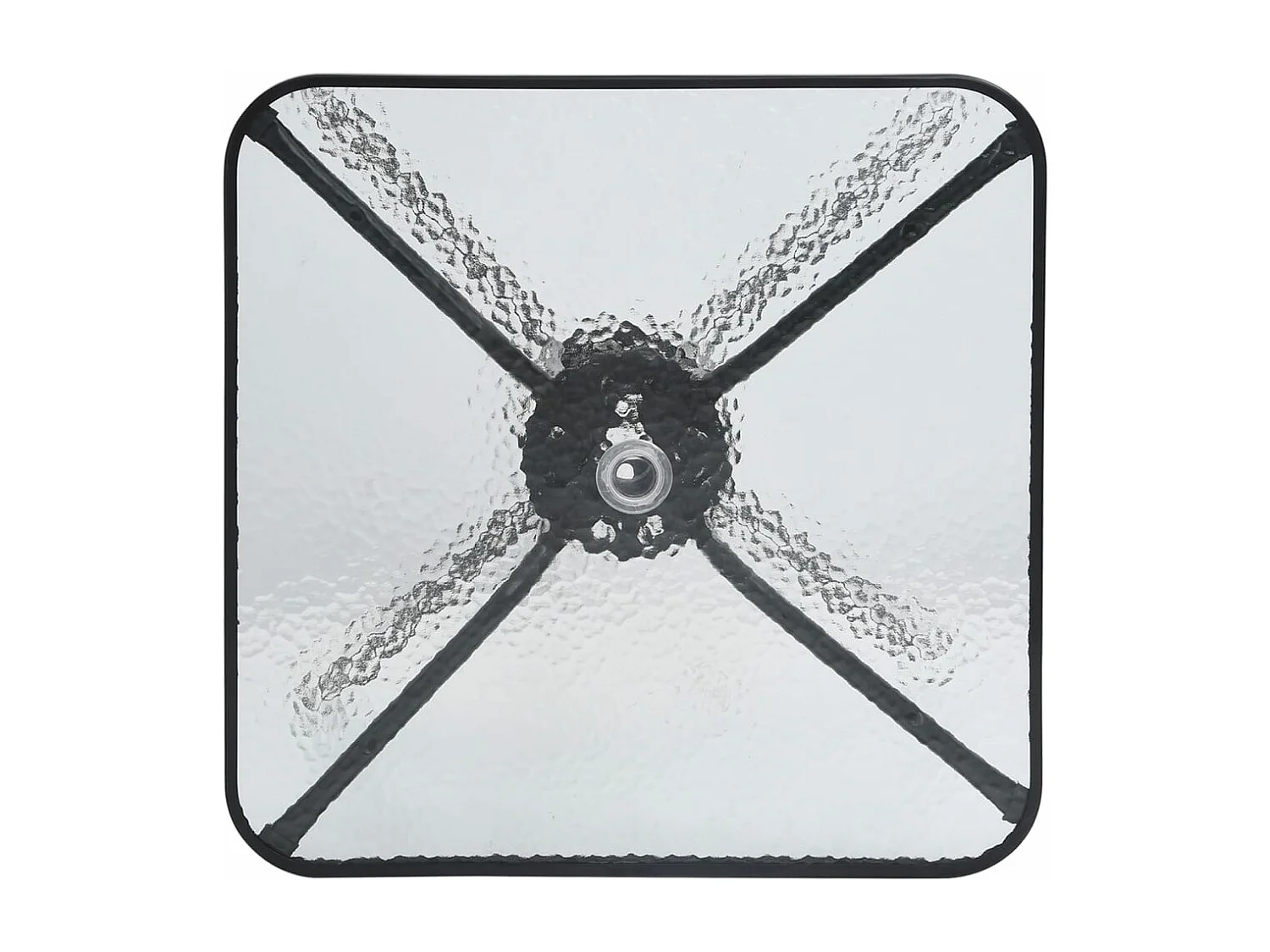 Set Mobili da Pranzo per Giardino 3 pz Nero