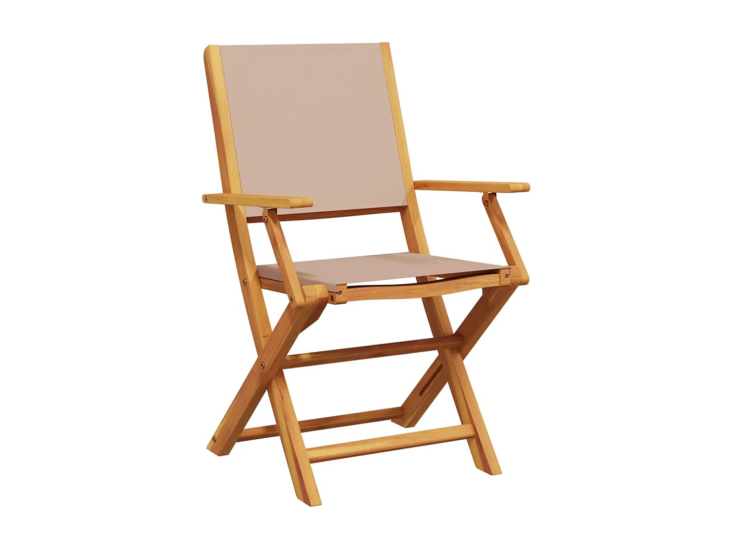 Ensemble de bistro 3 pcs taupe tissu et bois massif