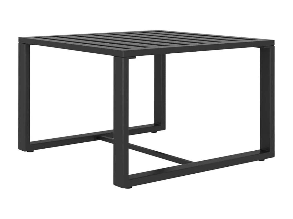 Salon de jardin 7 pcs avec coussins Aluminium Anthracite