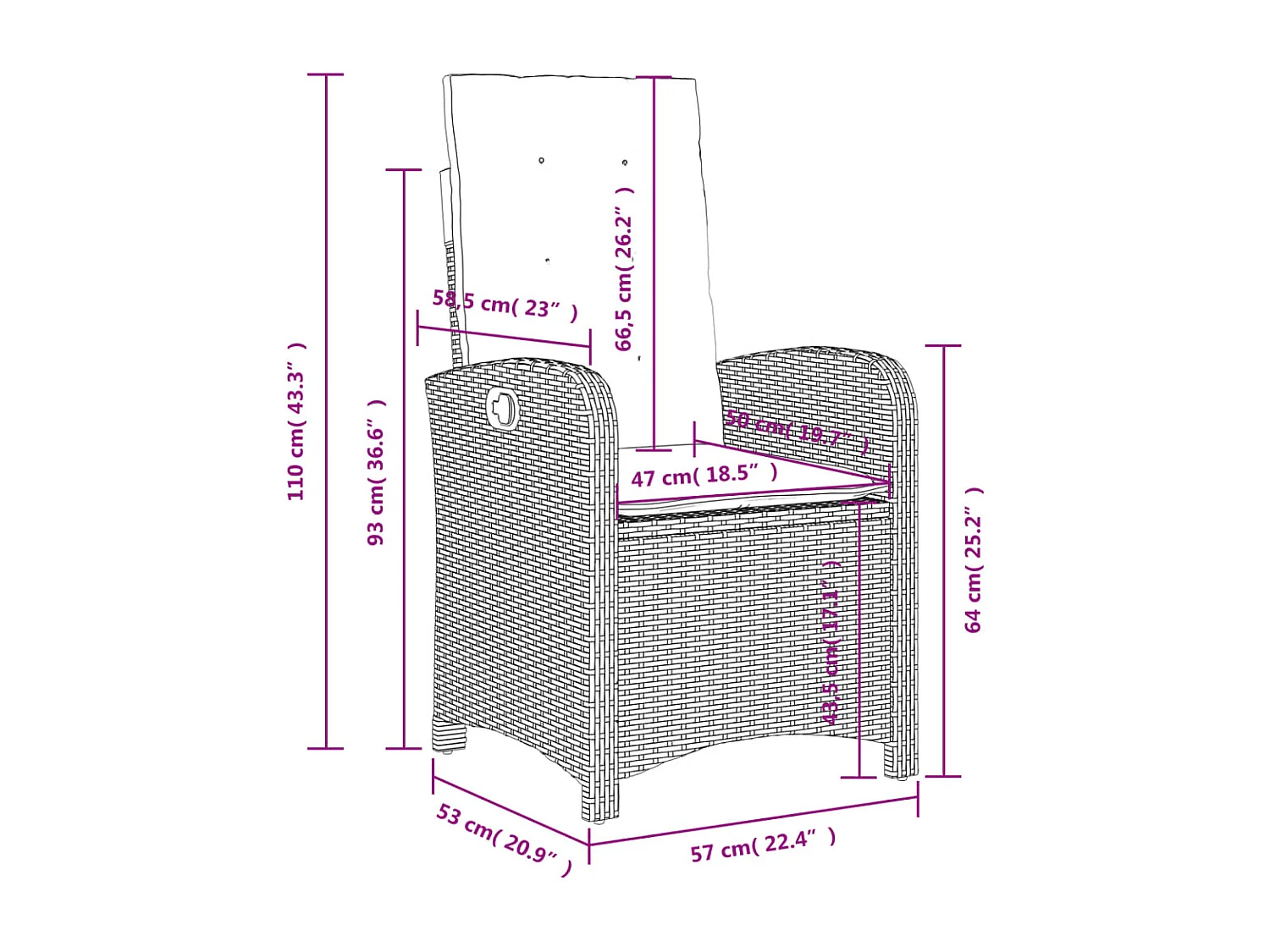 4-tlg. Garten-Essgruppe mit Kissen Beige Poly Rattan