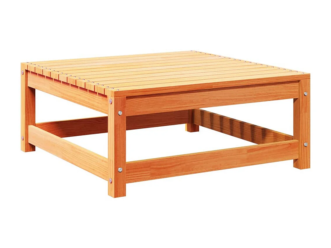 Set Divani Giardino 7 pz con Cuscini Marrone Cera Massello Pino