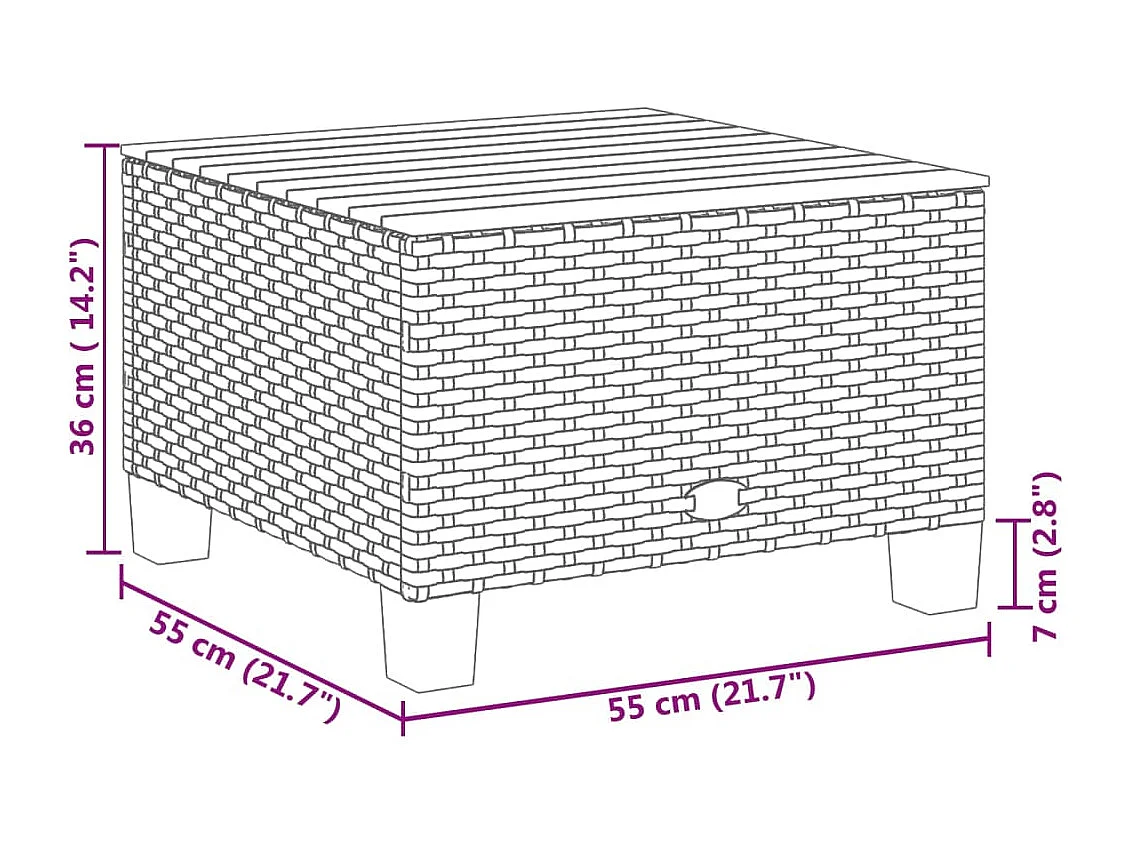 11-tlg. Garten-Sofagarnitur mit Kissen Grau Poly Rattan