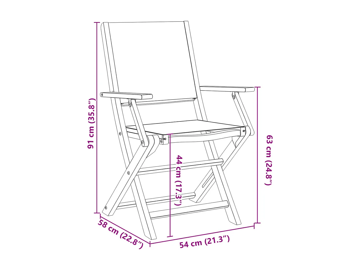 Ensemble de bistro 3 pcs blanc crème tissu et bois massif