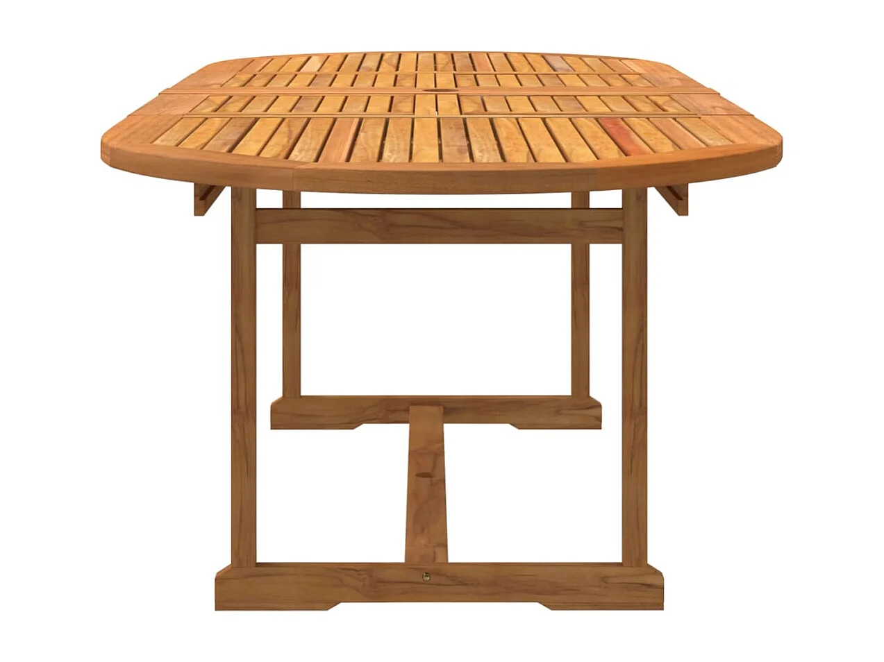 7 pcs conjunto de jantar para jardim acácia maciça e textilene