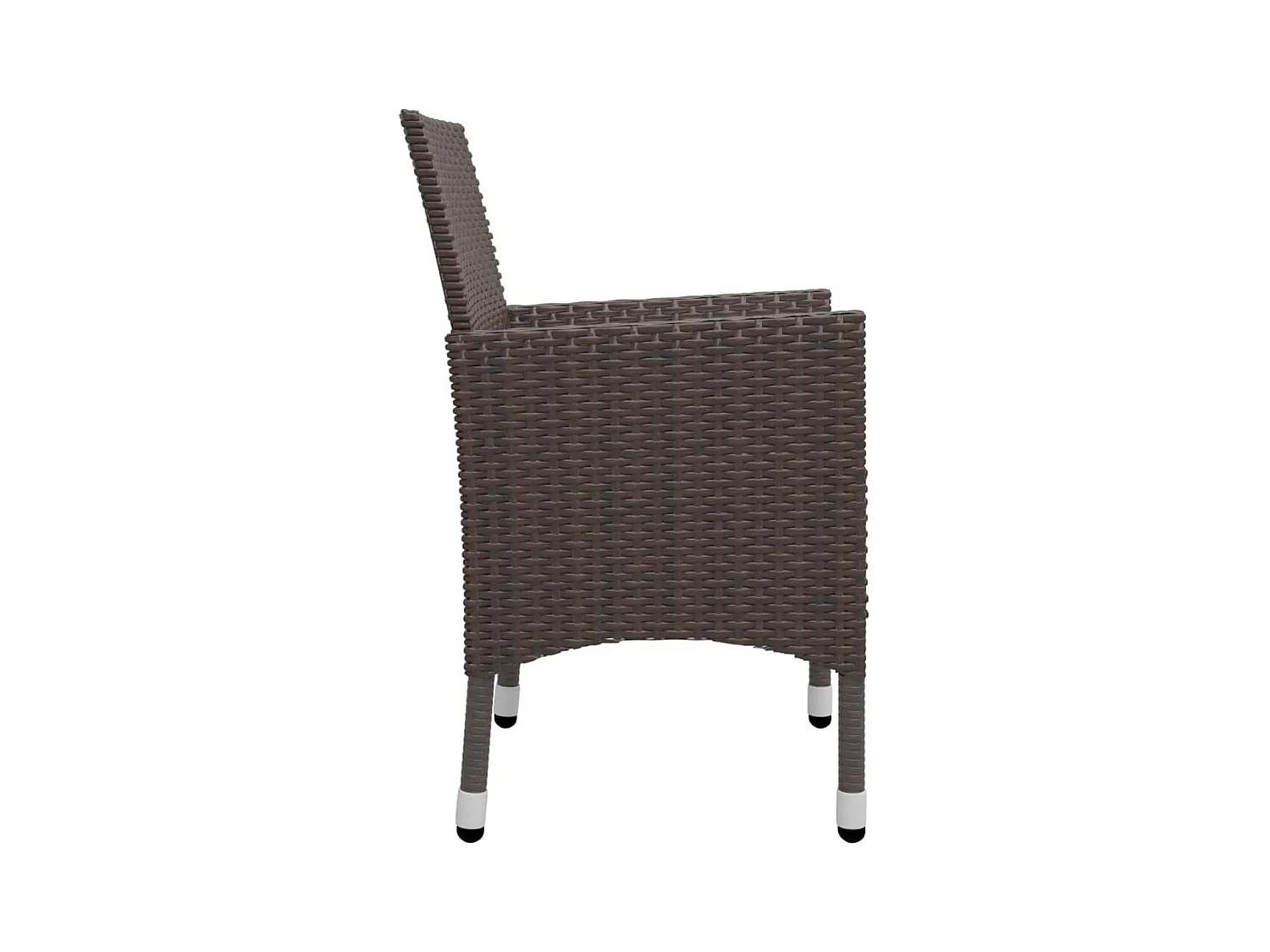 Set Mobili da Pranzo per Giardino 7 pz Marrone