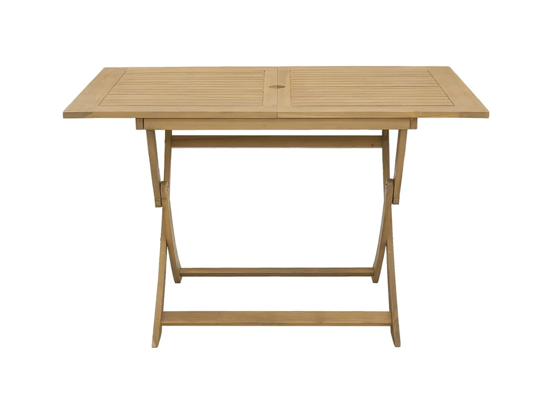Juego de comedor para jardín 7 piezas madera maciza acacia