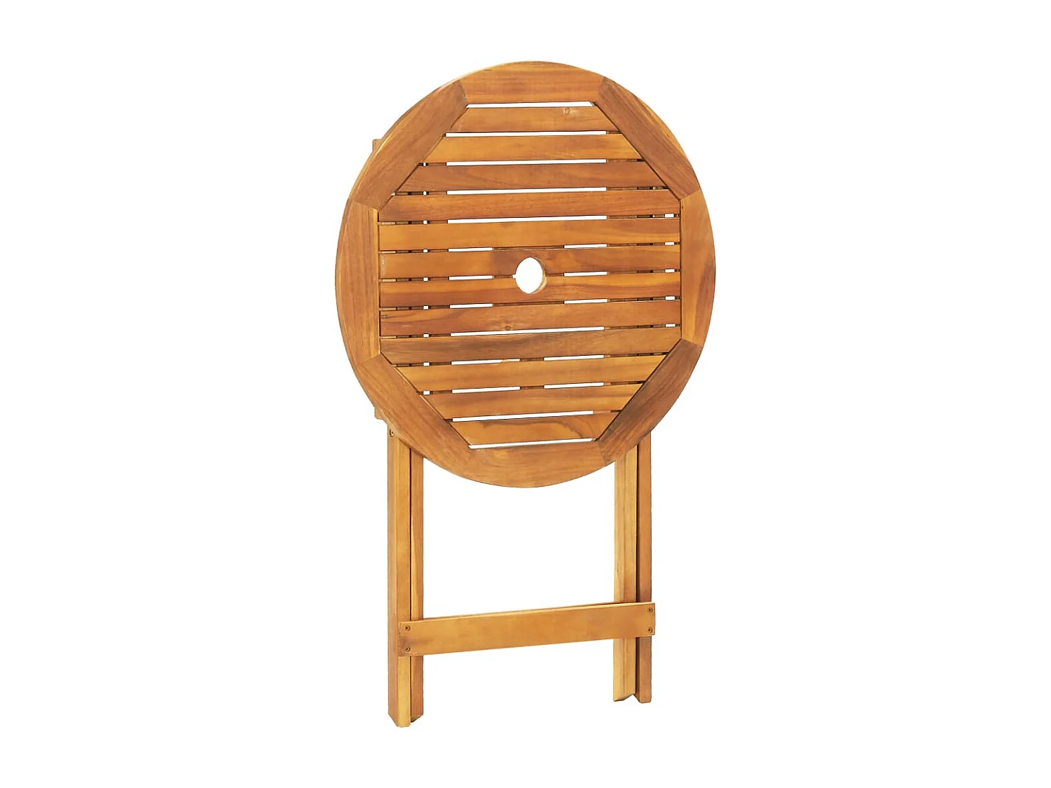 Set da Bistrot 3pz Beige in Polipropilene e Legno Massello