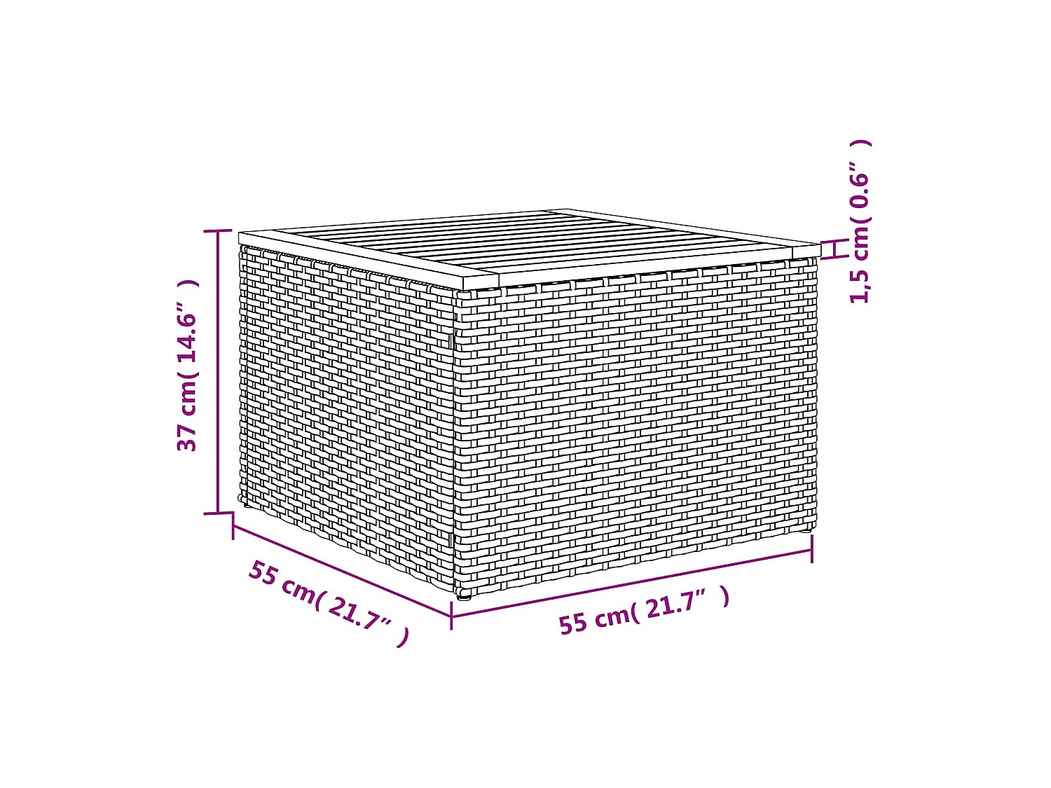 9-tlg. Garten-Sofagarnitur mit Kissen Schwarz Poly Rattan