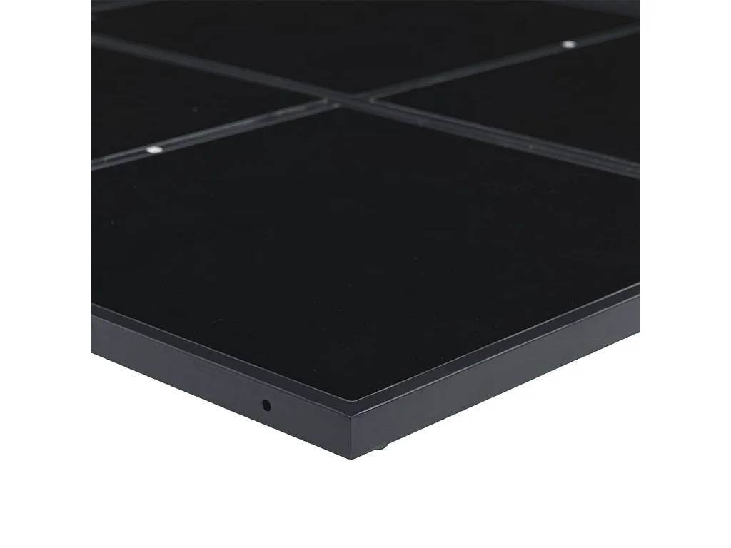 Ensemble à manger de jardin avec coussins 15 pcs noir textilène