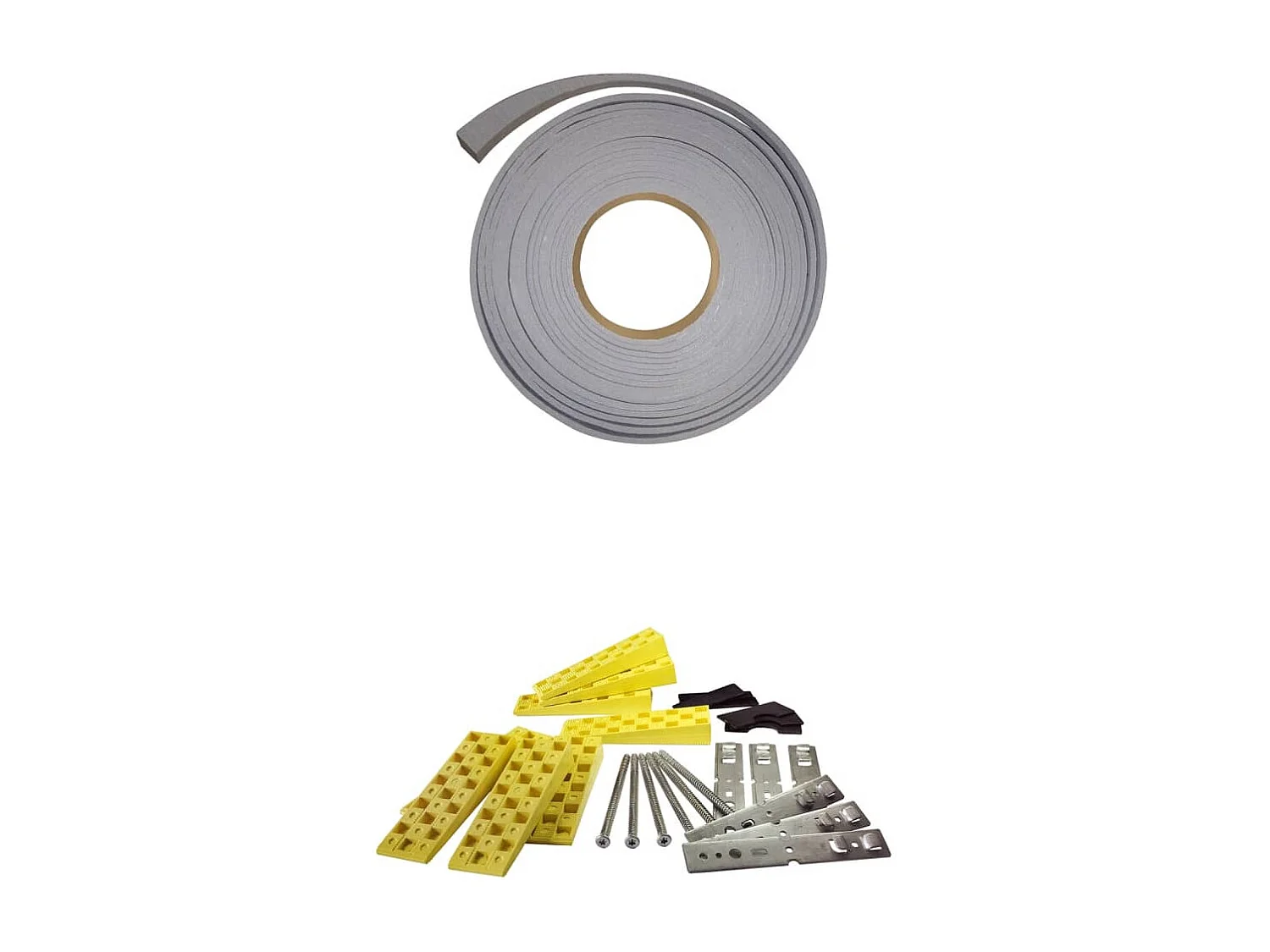 Porta d'ingresso Bianca 100x210 cm Alluminio e PVC