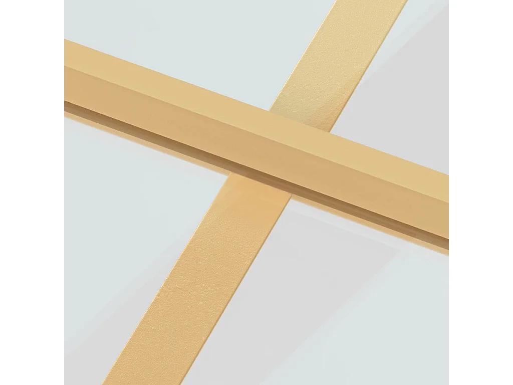 Porte intérieure mince doré 93x201,5 cm verre trempé aluminium