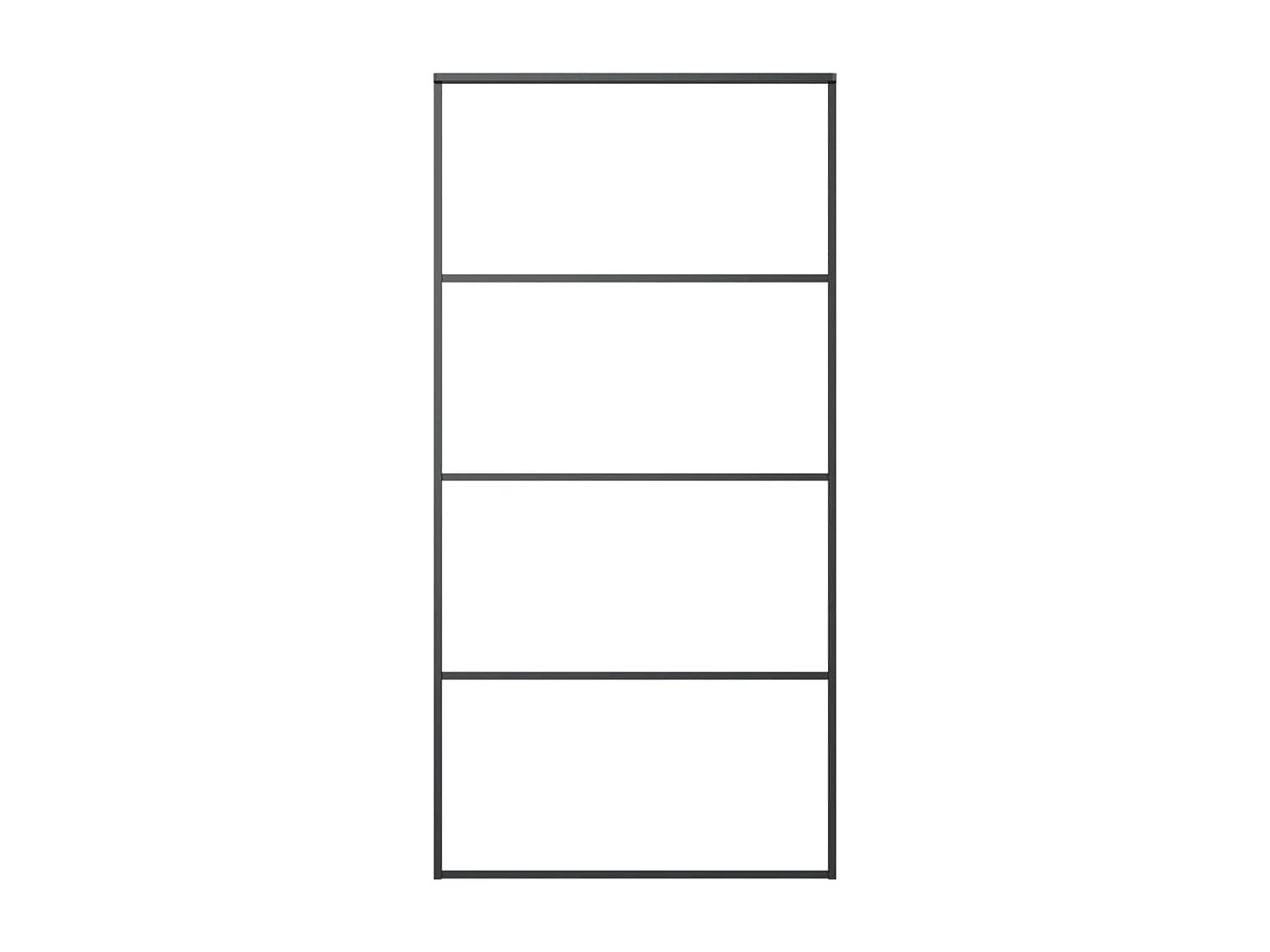 Schiebetür und Hardware-Kit 102,5 x 205 cm ESG-Glas