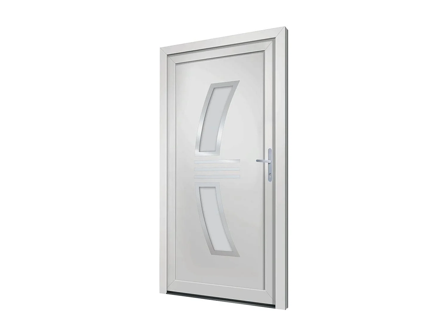 Porta d'ingresso in PVC Bianco 98x200 cm