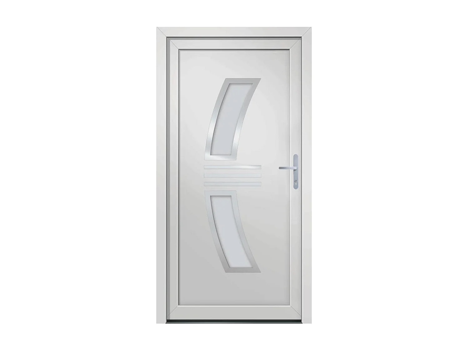 Porte d'entrée Blanc 98x200 cm PVC