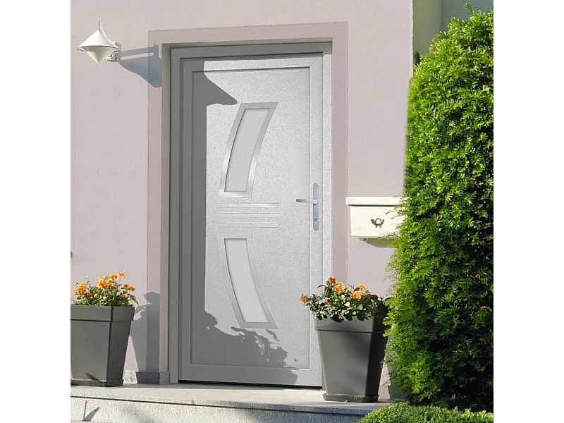 Porta d'ingresso in PVC Bianco 98x200 cm