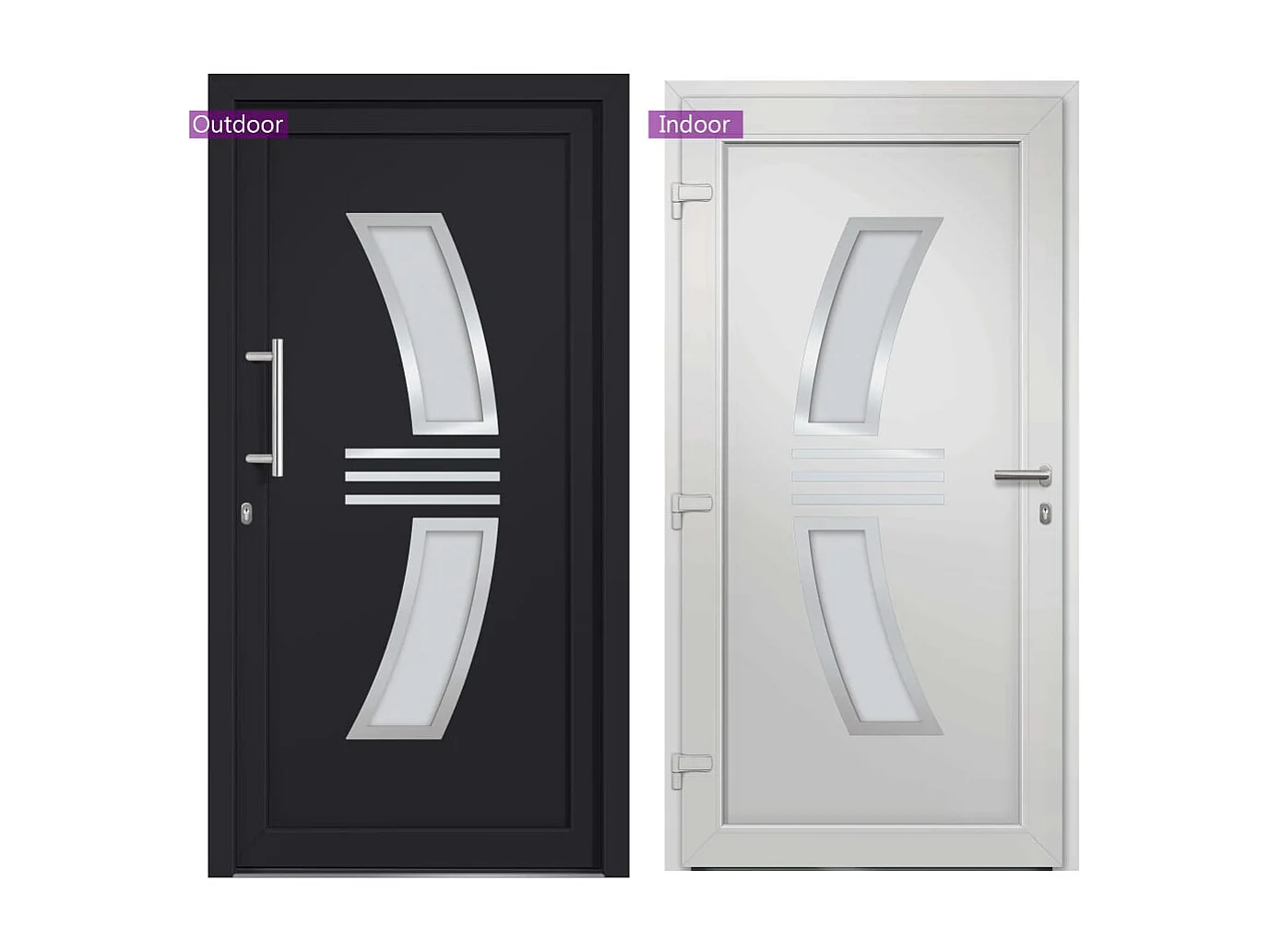 Porta d'ingresso Antracite 88x200 cm