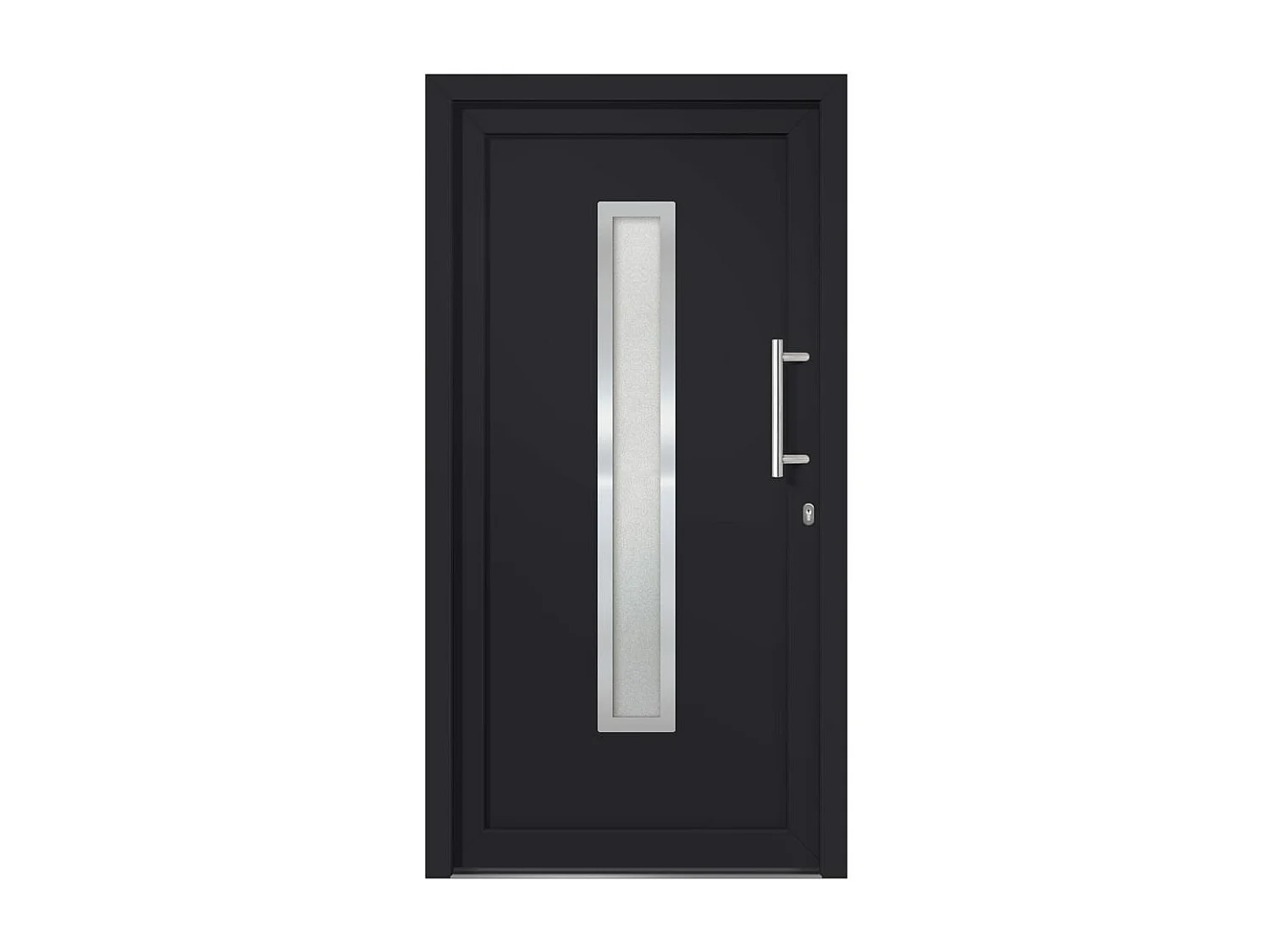 Porte d'entrée Anthracite 88x200 cm