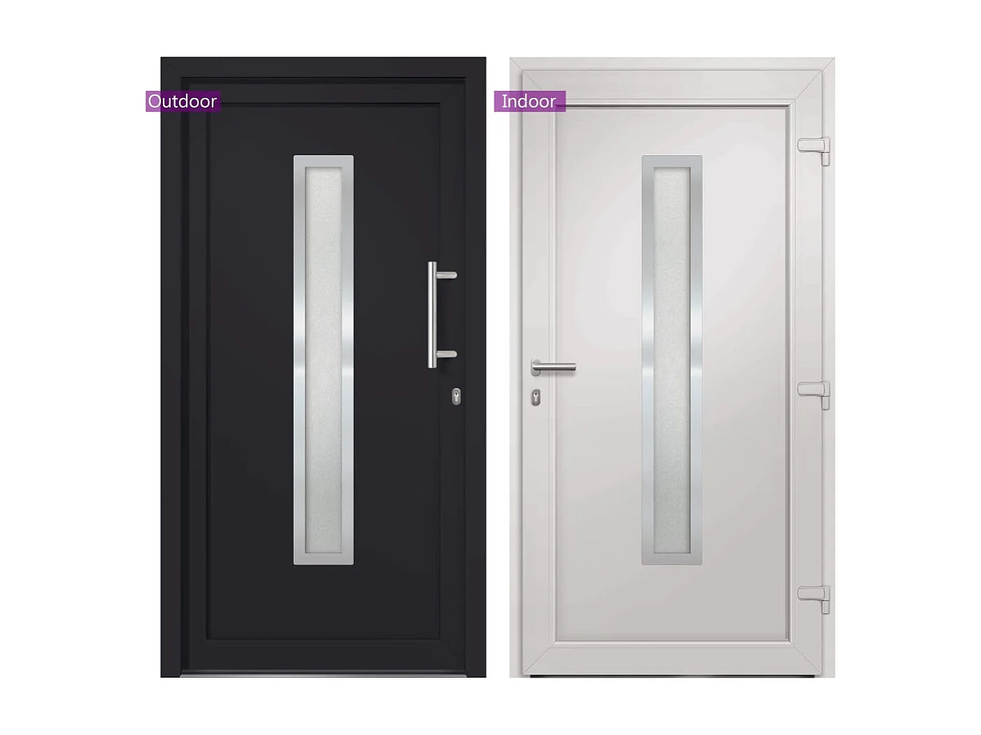 Porta d'ingresso Antracite 88x200 cm