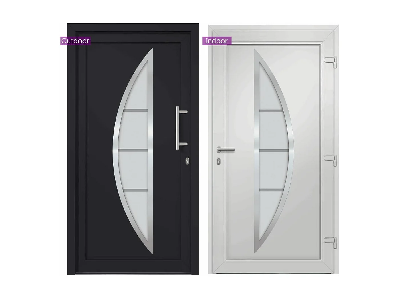 Porta d'ingresso Antracite 88x200 cm