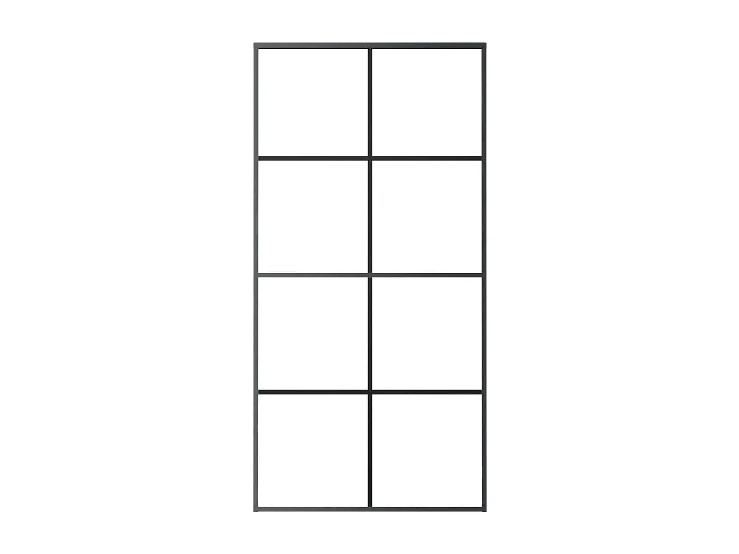 Porta scorrevole Nero 102,5x205 cm vetro ESG e alluminio