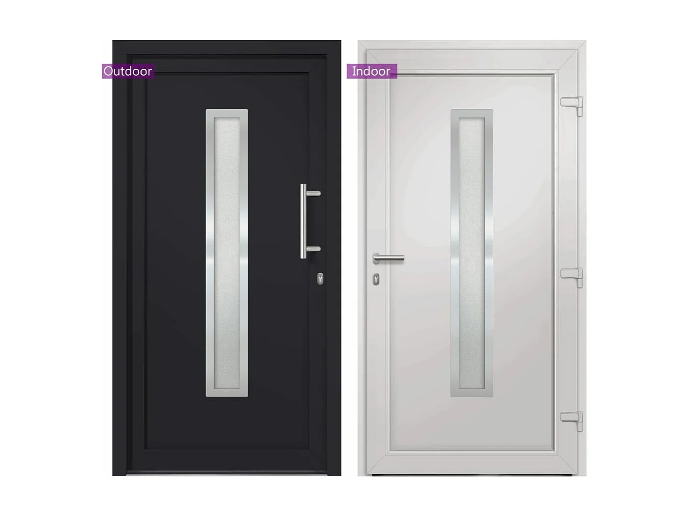 Porta d'ingresso Antracite 98x200 cm