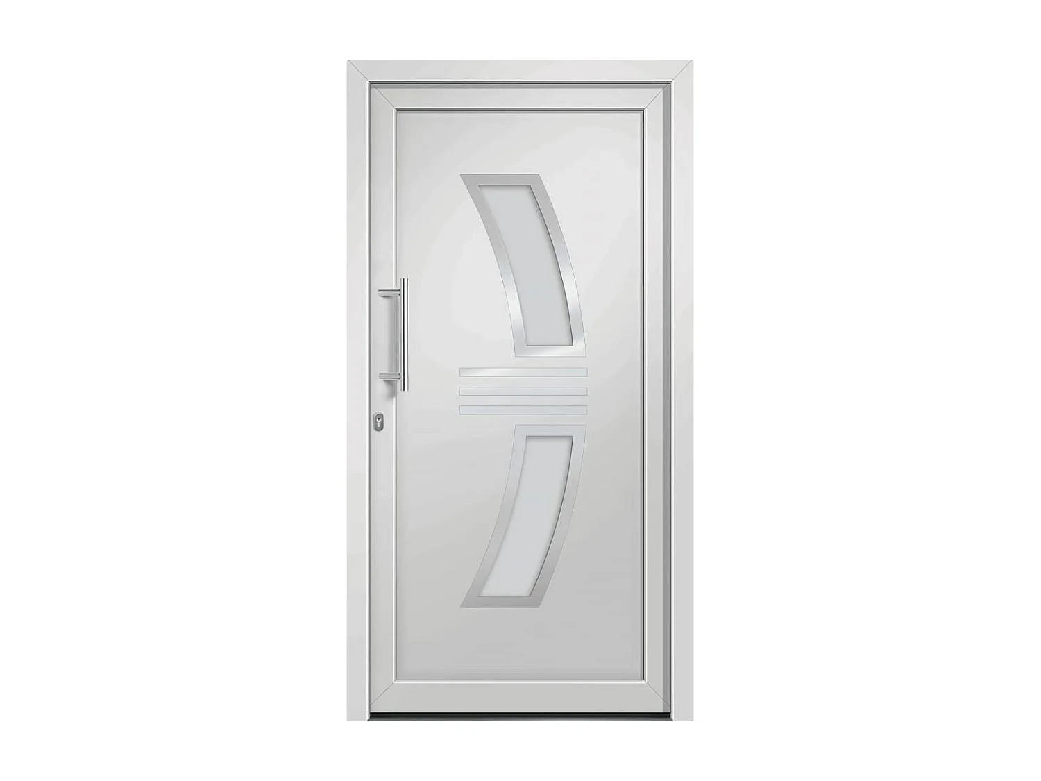 Porte d'entrée Blanc 98x208 cm