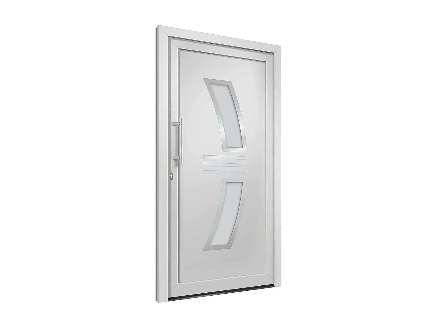 Porte d'entrée Blanc 98x208 cm