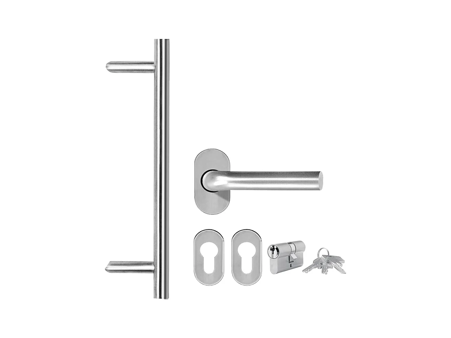 Porte d'entrée Blanc 98x208 cm