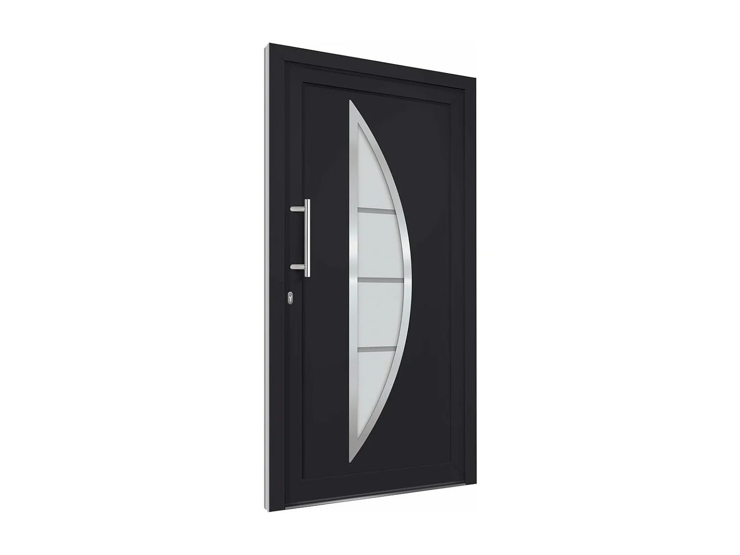 Porte d'entrée Anthracite 98x190 cm