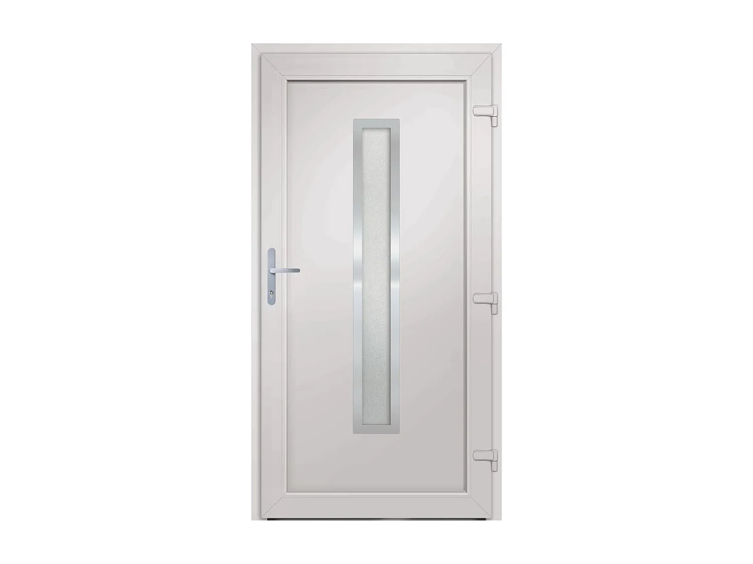 Porta d'ingresso PVC Bianco 108x208 cm