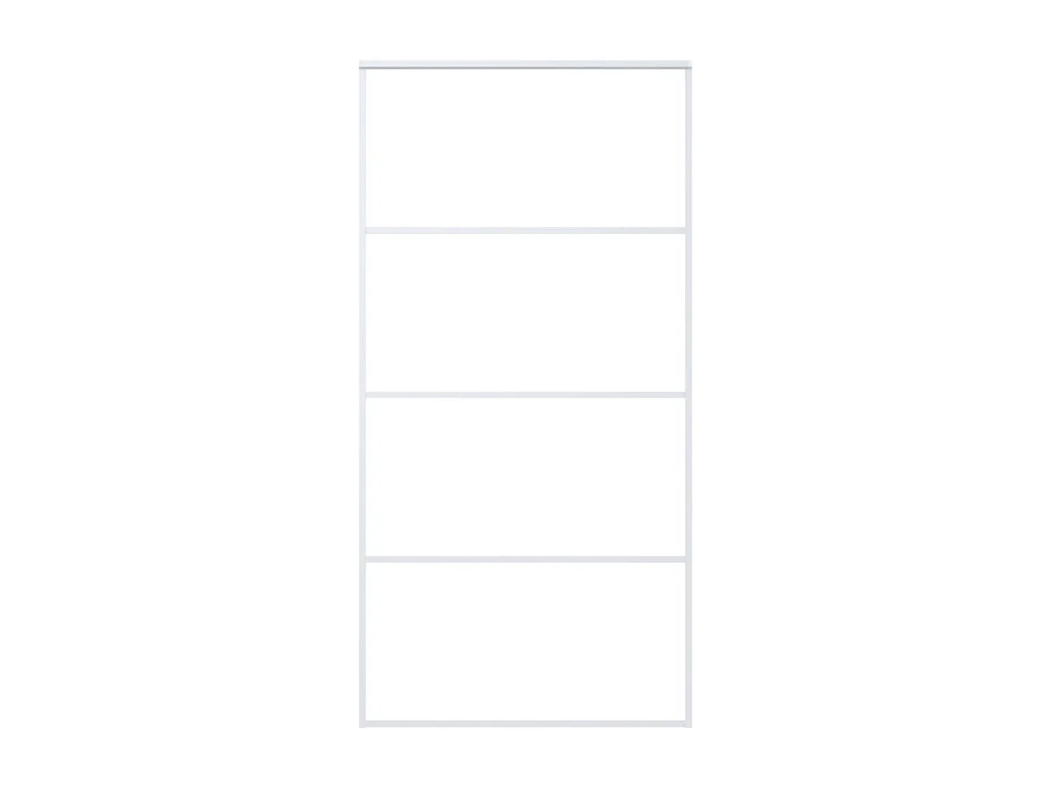 Puerta corredera ESG cristal y aluminio 102,5x205 cm Blanco