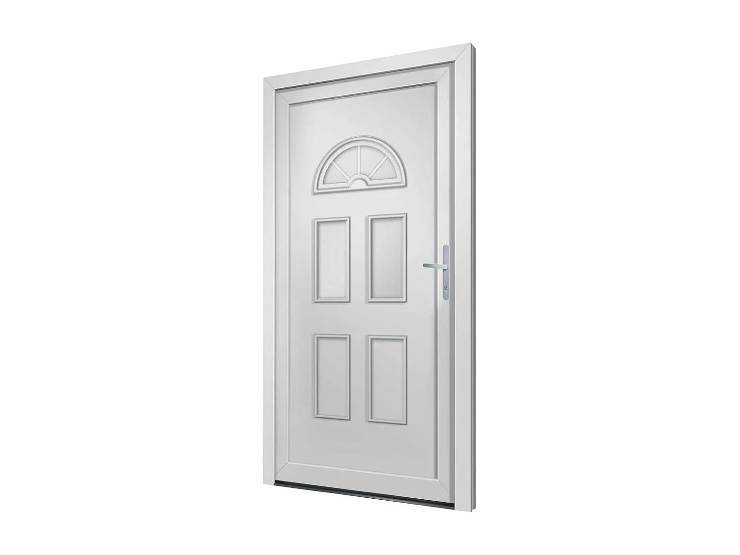 Porta d'ingresso bianca 110x210 cm PVC