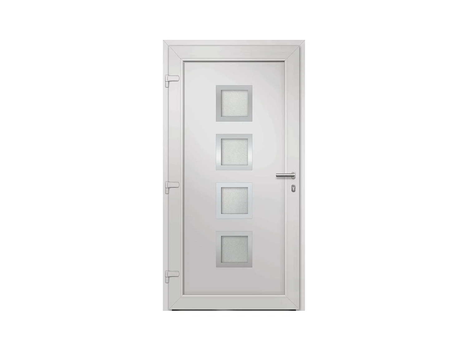 Porte d'entrée Blanc 98x200 cm