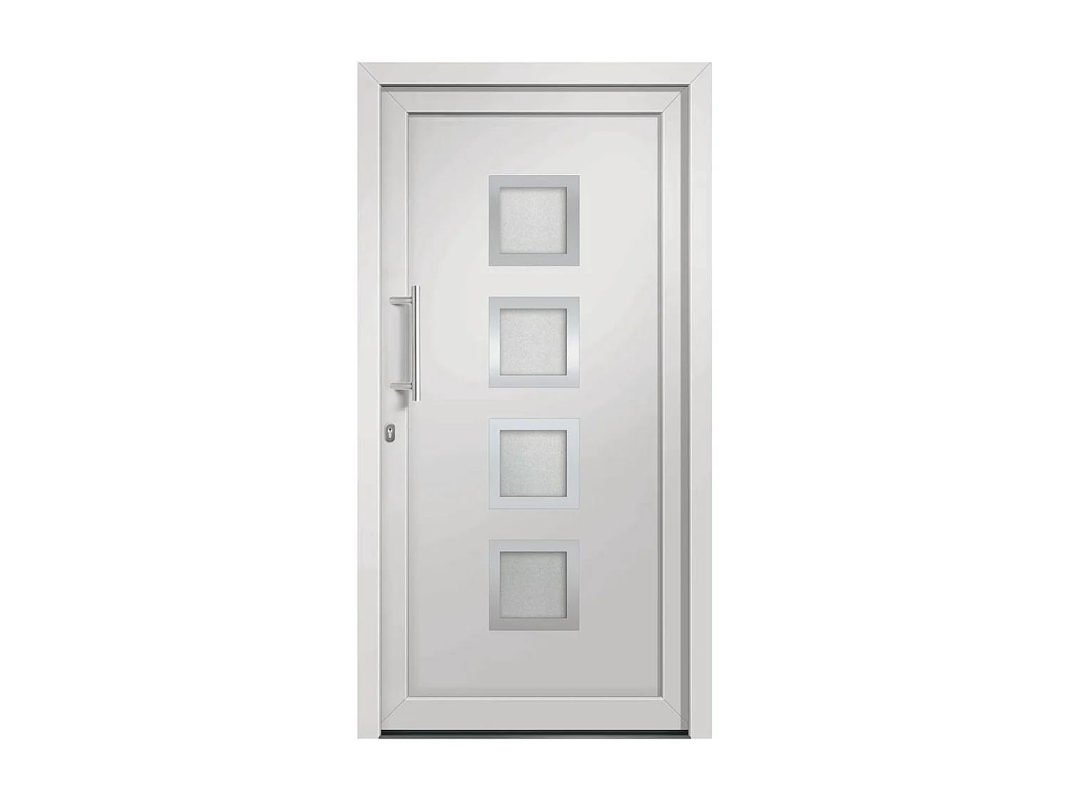 Porte d'entrée Blanc 98x200 cm