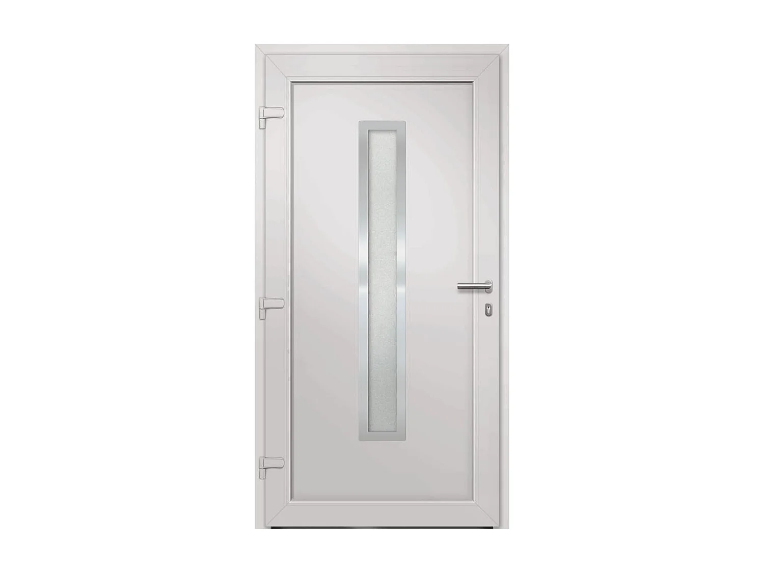 Porte d'entrée Blanc 108x208 cm