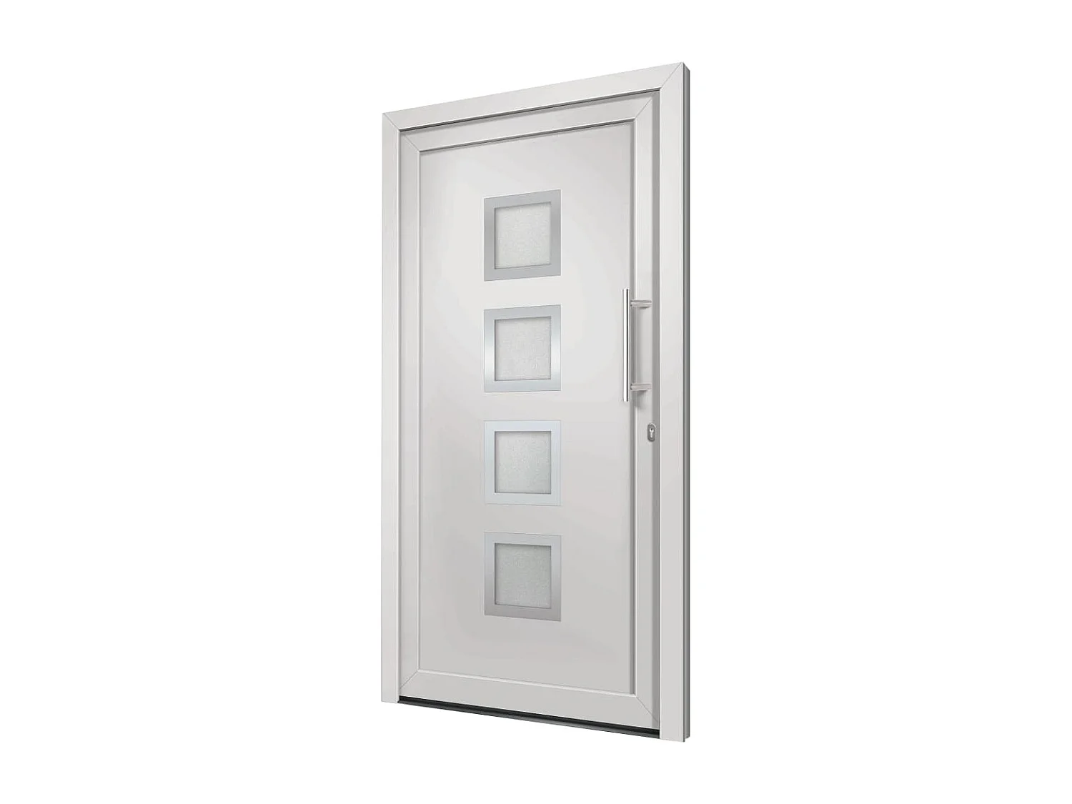 Porte d'entrée Blanc 98x208 cm