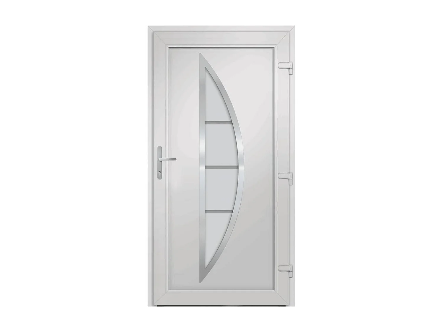 Porte d'entrée anthracite 108x208 cm PVC