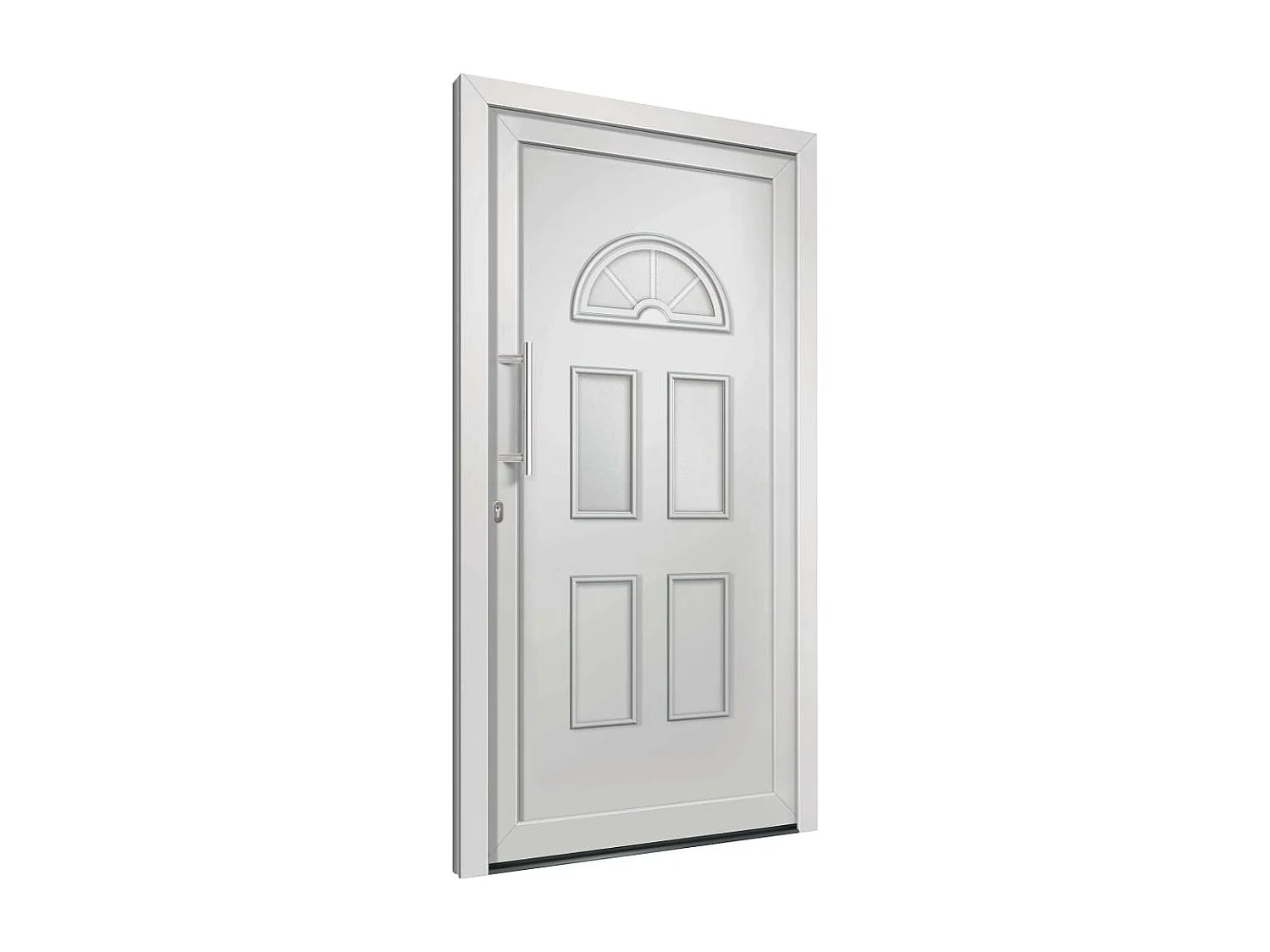 Porte d'entrée Blanc 88x208 cm