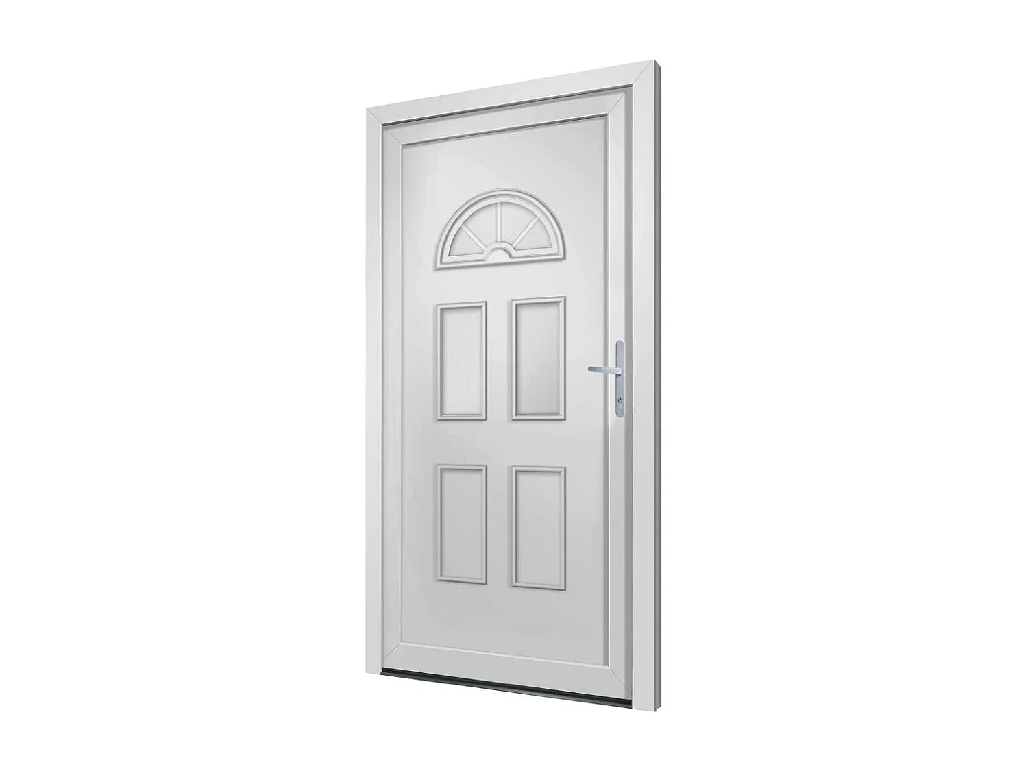 Porta d'ingresso bianca 98x198 cm PVC