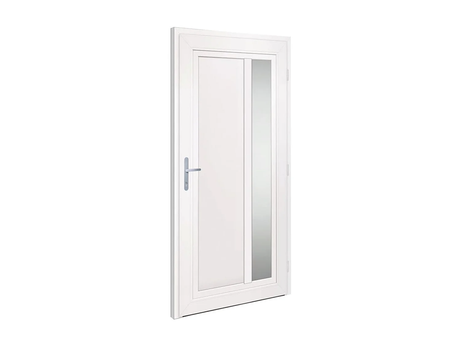 Porte d'entrée anthracite 108x208 cm PVC
