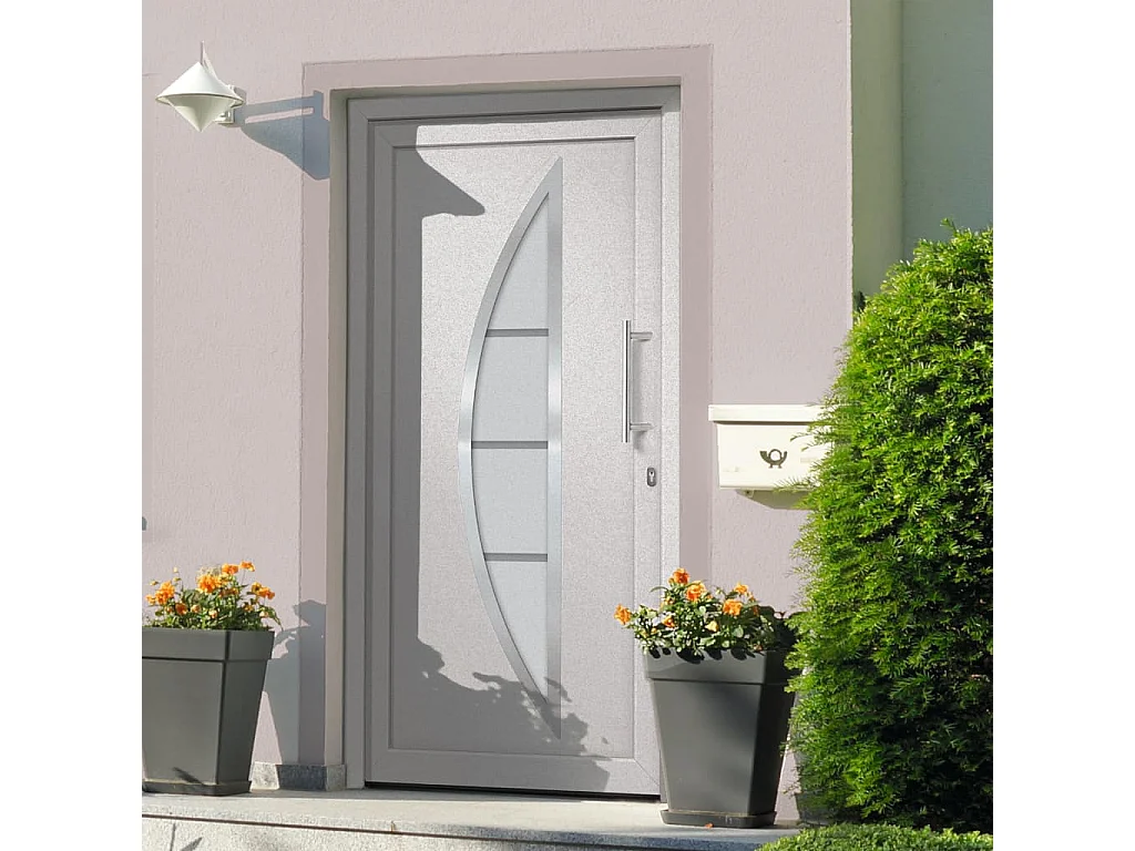 Porte d'entrée Blanc 98x208 cm