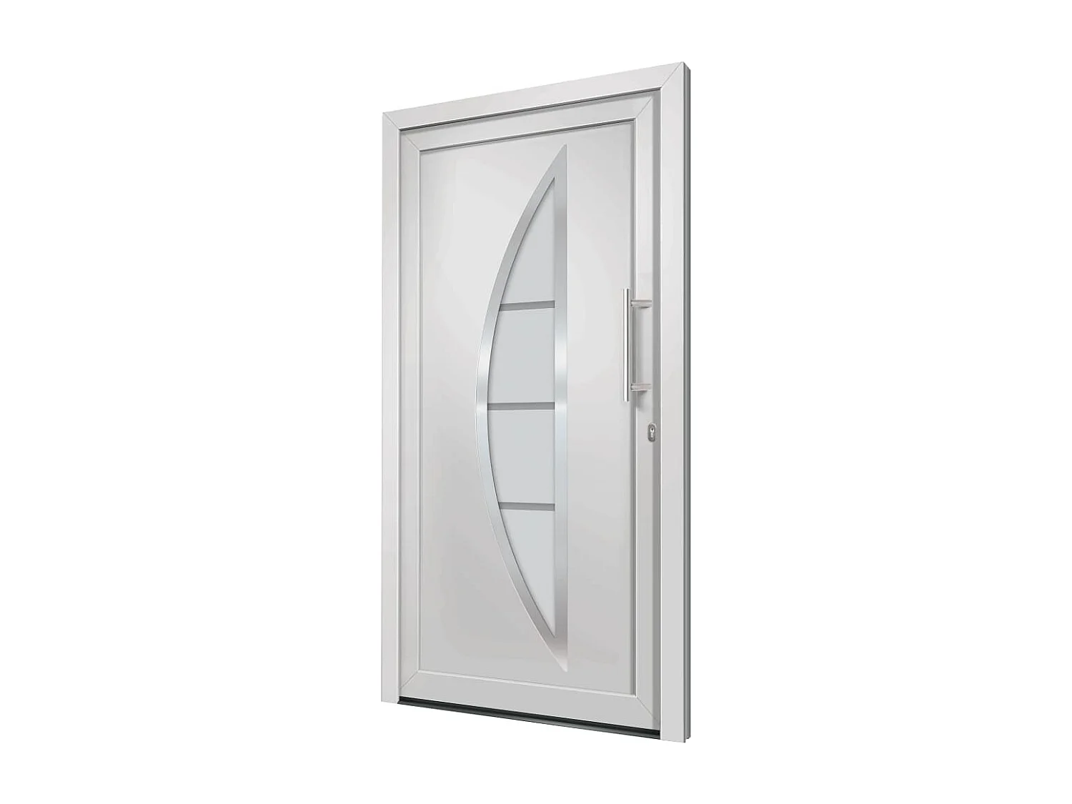 Porte d'entrée Blanc 98x208 cm